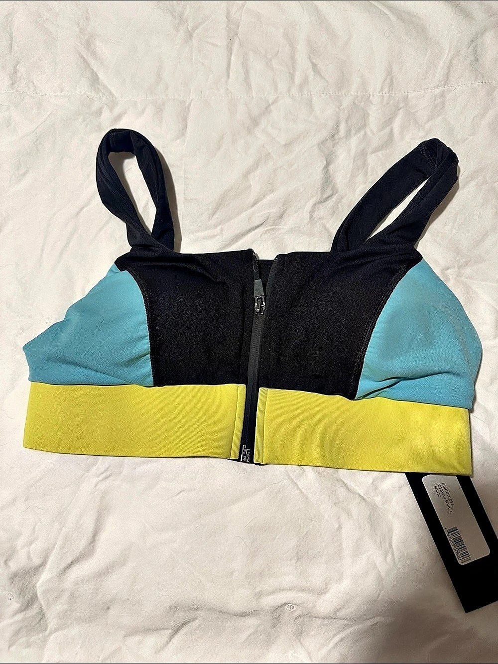 Michi Circuit Bra Color Block Bikini Top